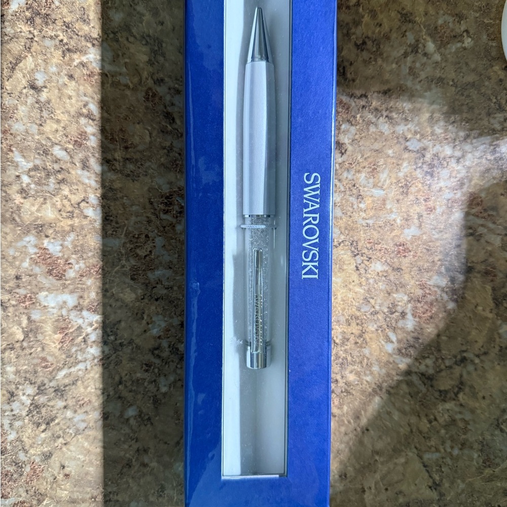 Swarovski crystal ink pen in box
